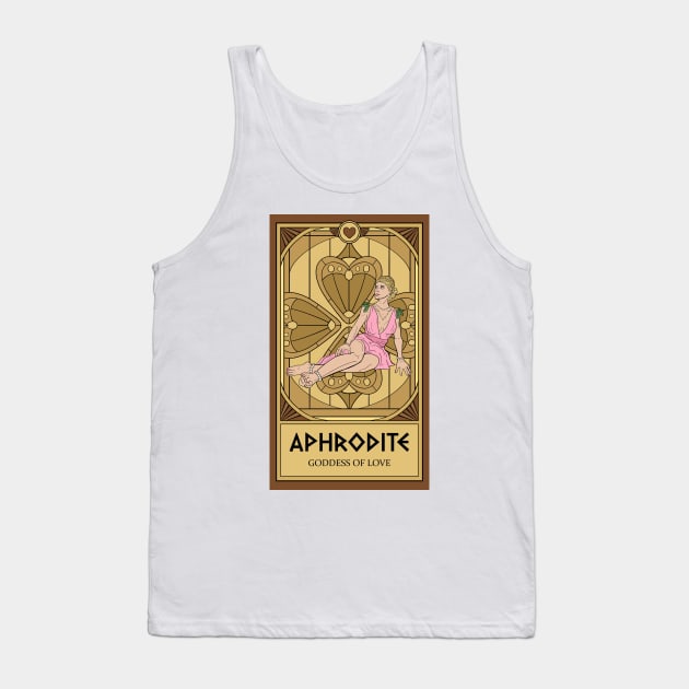 Aphrodite Tarot Card Tank Top by katieclouds